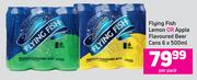 Flying Fish Lemon Or Apple Flavoured Beer Cans-6 x 500ml Per Pack