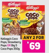Kellogg's Coco Pops, Strawberry Pops Or Big 5 Coco Pops-For Any 2 x 350g