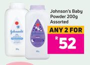 Johnson's Baby Powder Assorted-For Any 2 x 200g