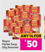 Royco Packet Soup Assorted-For Any 14 x 50g