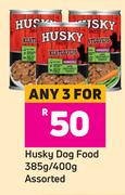 Husky Dog Food Assorted-For Any 3 x 385g/400g
