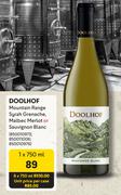 Doolhof Mountain Range Syrah Grenache, Malbec Merlot Or Sauvignon Blanc-750ml