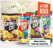 Willards Crinkle Cut Potato Chips Assorted-For 4 x 120g