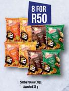 Simba Potato Chips Assorted-For 8 x 36g
