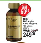 Dis-Chem Gold B Complex Slow Release 180 Tablets
