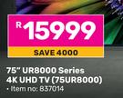 LG 75"(150cm) UR8000 Series 4K UHD 75UR8000