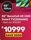LG 55"(139cm) Nano Cell 4K UHD Smart TV 55NANO