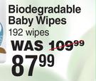 Pure Beginnings Biodegradable Baby Wipes 192 Wipes
