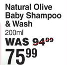 Oh-Lief Natural Olive Baby Shampoo & Wash-200ml
