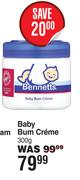Bennetts Baby Bum Creme-300g