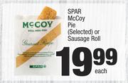 SPAR McCoy Pie Selected Or Sausage Roll-Each