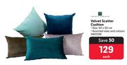 Velvet Scatter Cushion-Each