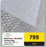 Home Living Chevron Or Braided Cotton Rug-Each