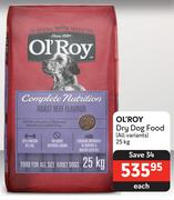 OL'Roy Dry Dog Food (All Variants)-25Kg