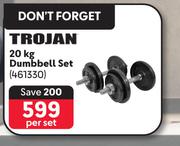 Trojan 20Kg Dumbbell Set-Per Set