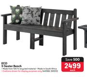 Eco 3 Seater Bench