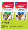 Kellogg's Granola Crunchy, Fruit Mix, Cinnamon Or Cocoa Delight-For Any 2 x 700g