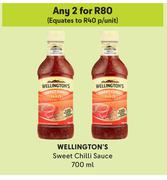 Wellington's Sweet Chilli Sauce-For Any 2 x 700ml