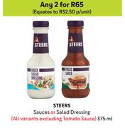 Steers Sauces Or Salad Dressing-For Any 2 x 375ml