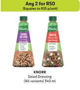 Knorr Salad Dressing (All Variants)-For Any 2 x 340ml