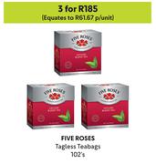 Five Roses Tagless Teabags-For 3 x 102's
