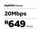 4G LTE Wi-Fi Router In Yellow-My MTN Home 20 Mbps (24 Month)