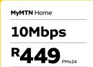 4G LTE Wi-Fi Router In Yellow-My MTN Home 10 Mbps (24 Month)
