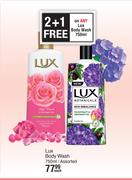 Lux Body Wash Assorted-750ml Each