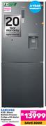 Samsung 432L Black Bottom Freezer Fridge With Water Dispenser