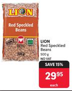 Lion Red Speckled Beans-500g Each