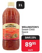 Wellington's Sweet Chilli Sauce-2L Each