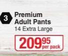 Softi Premium Adult Pants (Extra Large)-14 Per Pack