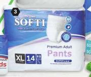 Softi Premium Adult Pants (Extra Large)-14 Per Pack