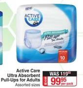 Active Care Ultra Absorbent Pull Ups For Adults-Per Pack