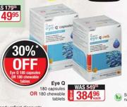 Eye Q-180 Capsules Or 180 Chewable Tablets Each