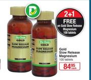 Gold Slow Release Magnesium-100 Tablets Each