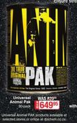 Universal Animal Pak-30 Per Pack