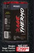 Biogen Rage Thermo-80 Vegi Capsules 