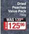 Lifestyle Food Dried Peaches Value Pack-750g