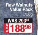 Lifestyle Food Raw Walnuts Value Pack-750g
