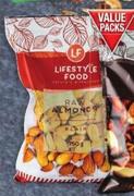 Lifestyle Food Raw Almonds Value Pack Assorted-750g