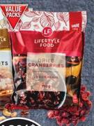 Lifestyle Food Dried Cranberries Value Pack-750g