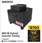 Gentech 800W Hybrid Inverter Trolley