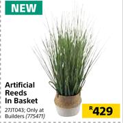 Artificial Reeds In Basket