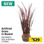 Artificial Grass In Basket