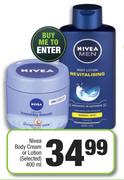 Nivea Body Cream Or Lotion (Selected)-400ml