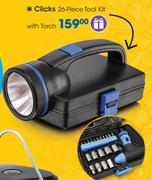 Clicks 26 Piece Tool Kit With Torch
