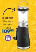 Clicks Wind Up Lantern 4 LEDs