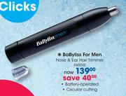 BaByliss For Men Nose & Ear Hair Trimmer E650XE