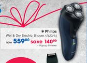 Philips Wet & Dry Electric Shaver AT620/14